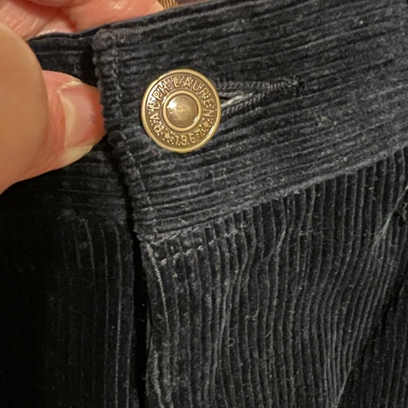 34W 32 inseam Polo Ralph Lauren Aviator Navy Blue Corduroy Pants - Picture 6 of 14